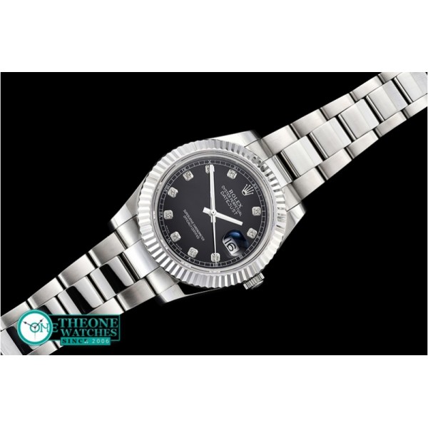 Rolex - DJ2 41mm Oyst Flt SS/SS Black Diam BP A3136 Mod