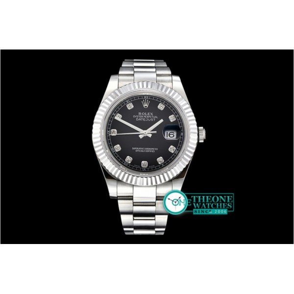 Rolex - DJ2 41mm Oyst Flt SS/SS Black Diam BP A3136 Mod