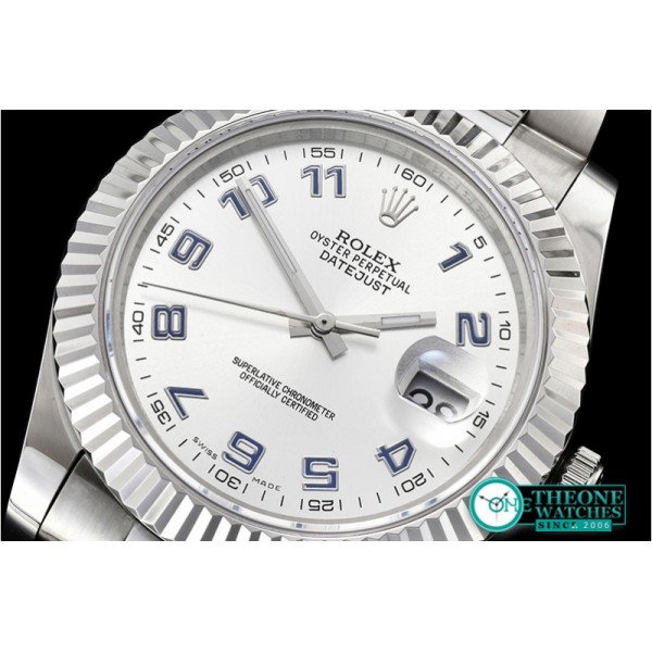 Rolex - DJ2 41mm Oyst Flt SS/SS Silver Num BP A3136 Mod