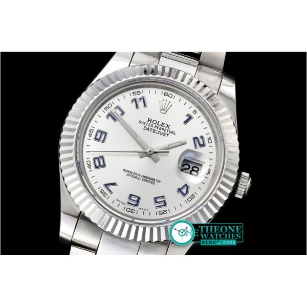 Rolex - DJ2 41mm Oyst Flt SS/SS Silver Num BP A3136 Mod
