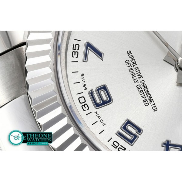 Rolex - DJ2 41mm Oyst Flt SS/SS Silver Num BP A3136 Mod