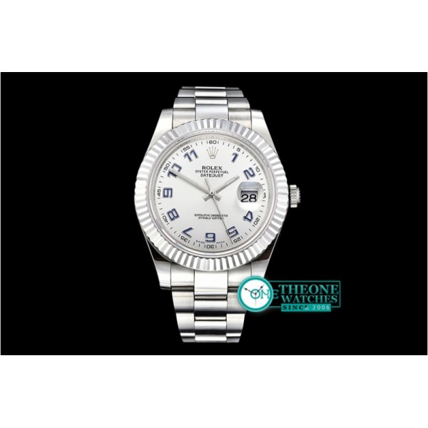 Rolex - DJ2 41mm Oyst Flt SS/SS Silver Num BP A3136 Mod