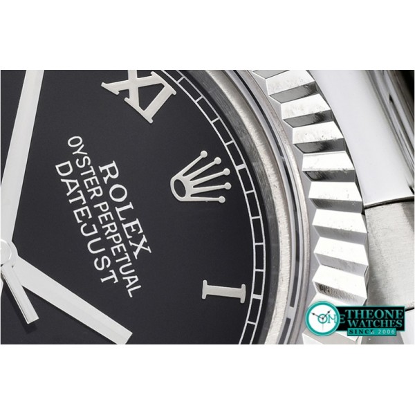 Rolex - DJ2 41mm Oyst Flt SS/SS Blk Roman Num BP A3136 Mod