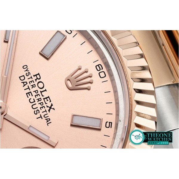Rolex - DJ2 41mm Oyst Flt RG/SS Rose Gold Stk BP A3136 Mod