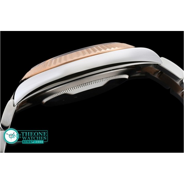 Rolex - DJ2 41mm Oyst Flt RG/SS Rose Gold Roman BP A3136 Mod