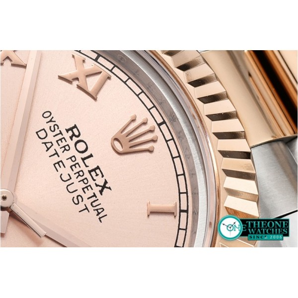 Rolex - DJ2 41mm Oyst Flt RG/SS Rose Gold Roman BP A3136 Mod
