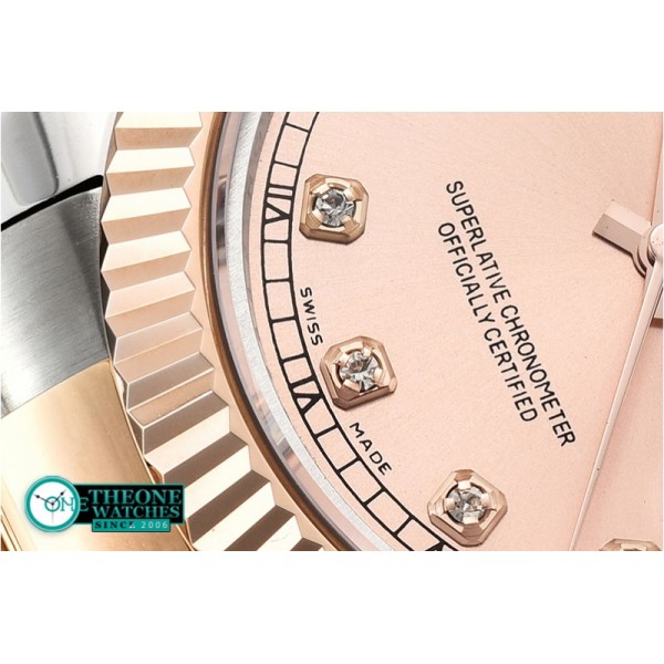 Rolex - DJ2 41mm Oyst Flt RG/SS Rose Gold Diams BP A3136 Mod