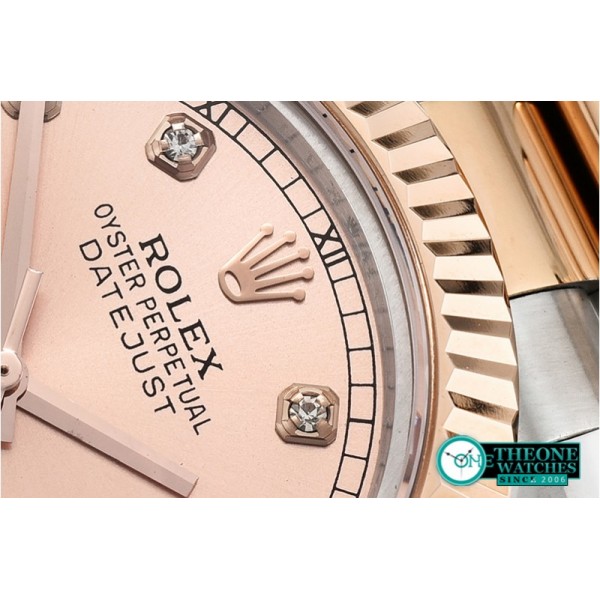 Rolex - DJ2 41mm Oyst Flt RG/SS Rose Gold Diams BP A3136 Mod