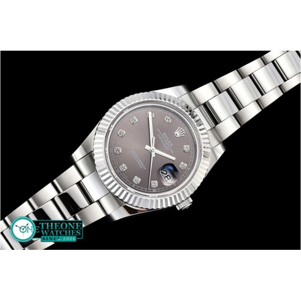 Rolex - DJ2 41mm Oyst Flt SS/SS D.Grey Diam BP A3136 Mod