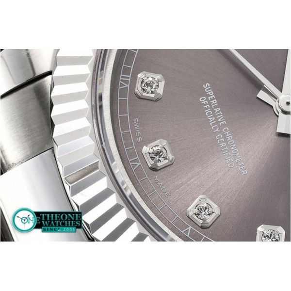 Rolex - DJ2 41mm Oyst Flt SS/SS D.Grey Diam BP A3136 Mod