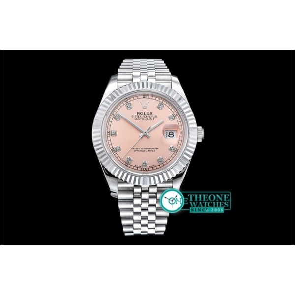 Rolex - DJ2 41mm Jub Flt SS/SS Rose Gold Diams BP A3235 Mod