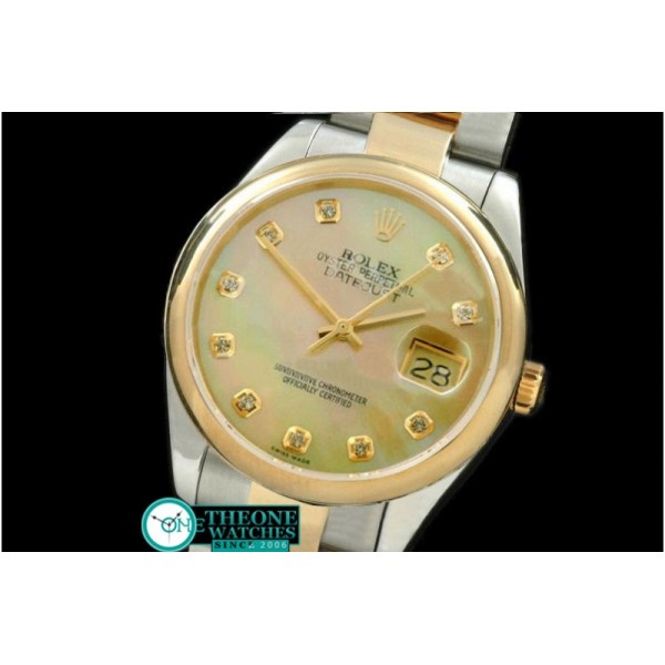 Rolex - SS/YG Oyster MOP Gold Diamond Swiss Eta 2836-2