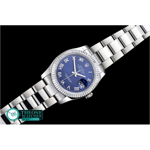 Rolex - DJ 36mm Oyst Flt SS/SS Blue Rmn BP A3135 Mod