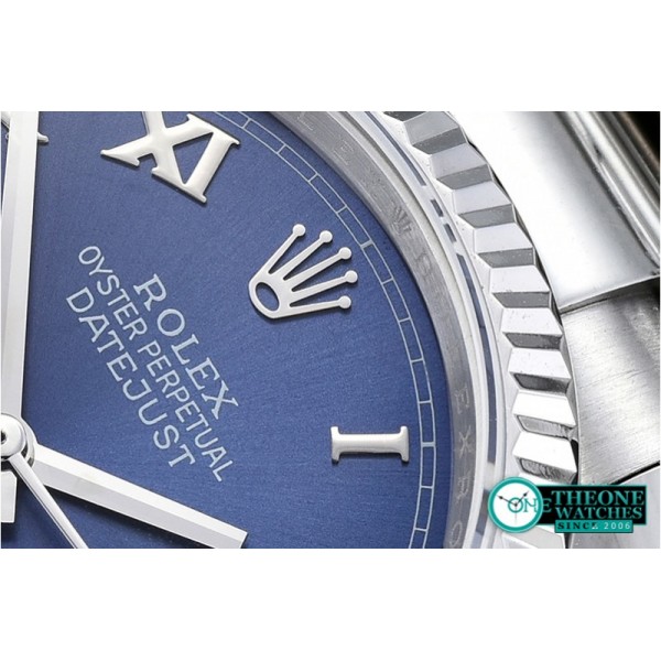 Rolex - DJ 36mm Oyst Flt SS/SS Blue Rmn BP A3135 Mod