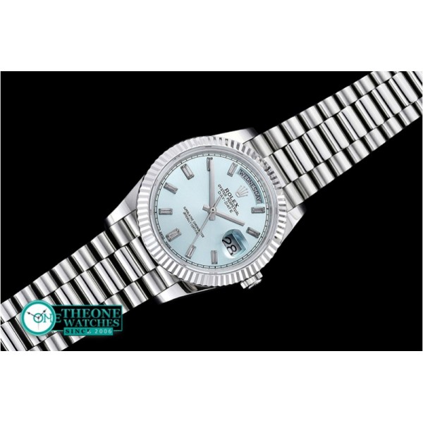 Rolex - DayDate 228206 Flt SS/SS Ice Blue Diam BP Swiss 2836