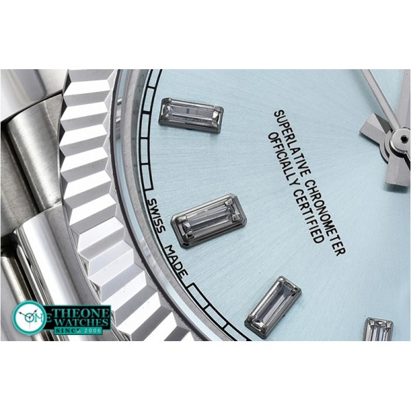 Rolex - DayDate 228206 Flt SS/SS Ice Blue Diam BP Swiss 2836