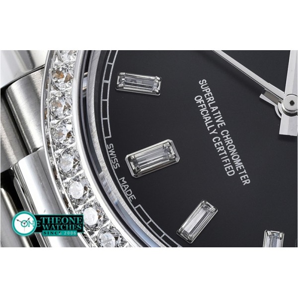 Rolex - DayDate 228206 SS/SS Black Diam BP Swiss 2836