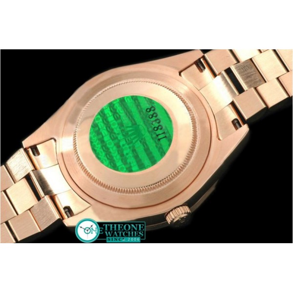 Rolex - RG Pres/Diam SQ-Diam Bez Diam/Ruby Dial Swiss Eta