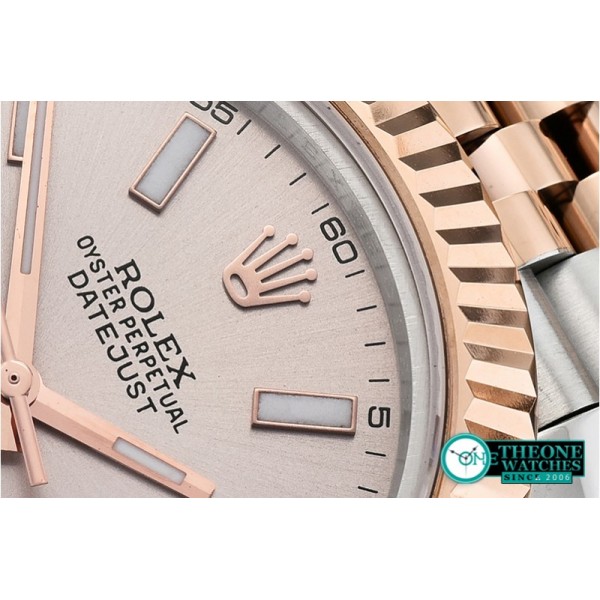 Rolex - DJ2 41mm Jub Flt RG/SS Light Grey Stk BP A3235 Mod