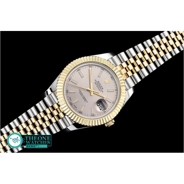 Rolex - DJ2 41mm Jub Flt YG/SS Light Grey Stk BP A3235 Mod