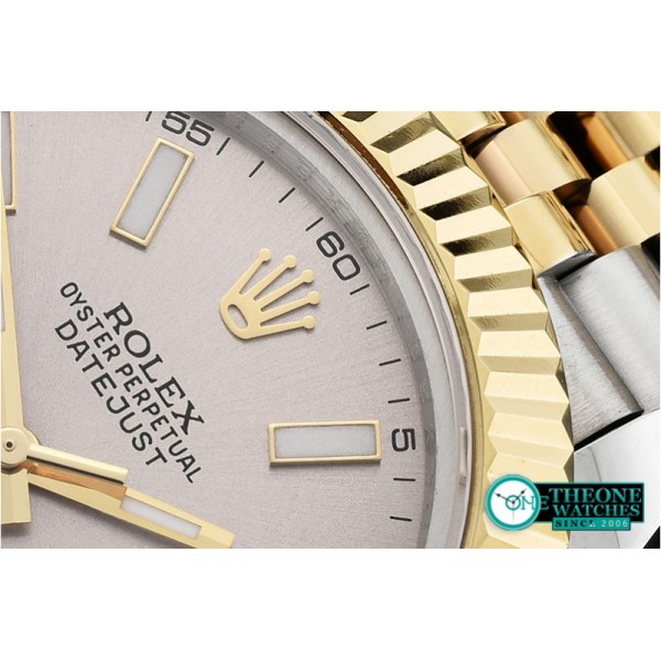 Rolex - DJ2 41mm Jub Flt YG/SS Light Grey Stk BP A3235 Mod
