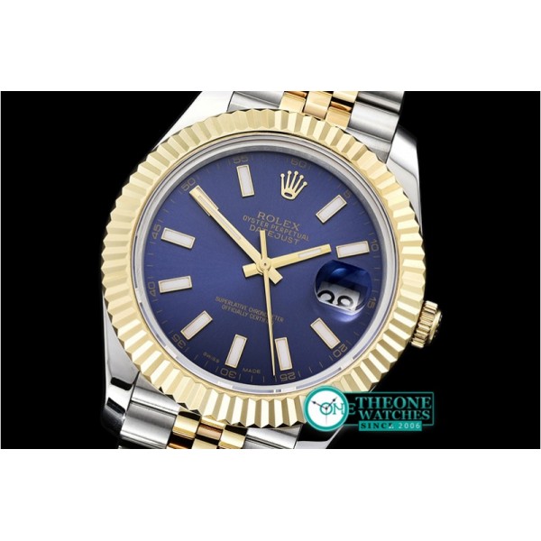 Rolex - DJ2 41mm Jub Flt YG/SS Blue Stk BP A3235 Mod