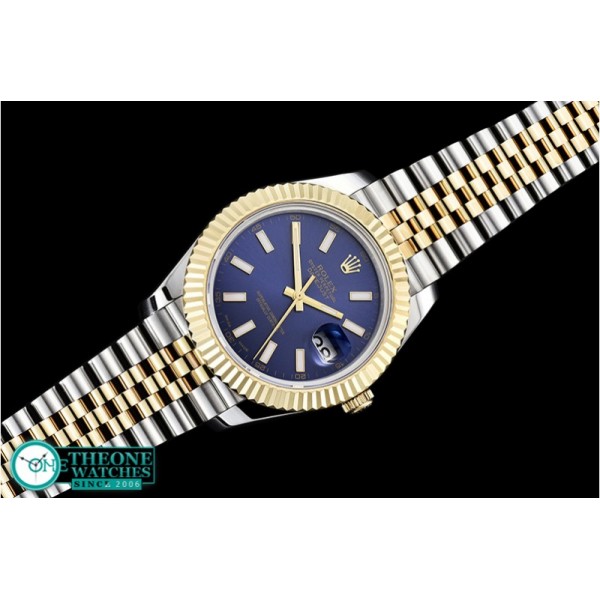 Rolex - DJ2 41mm Jub Flt YG/SS Blue Stk BP A3235 Mod