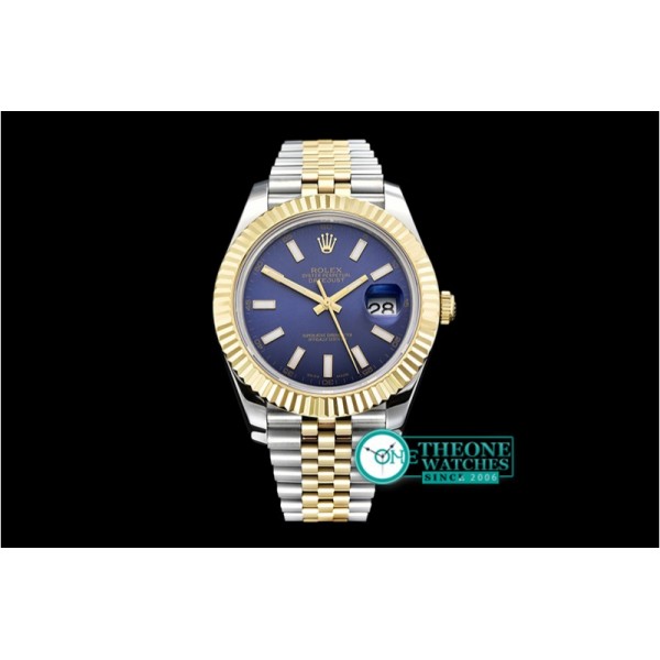 Rolex - DJ2 41mm Jub Flt YG/SS Blue Stk BP A3235 Mod