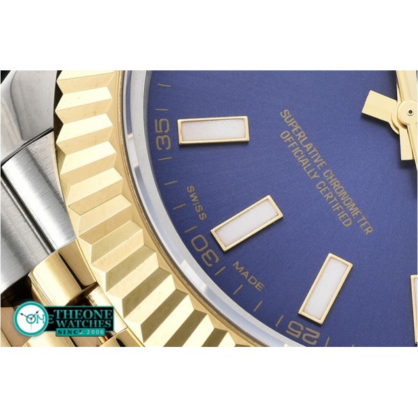 Rolex - DJ2 41mm Jub Flt YG/SS Blue Stk BP A3235 Mod