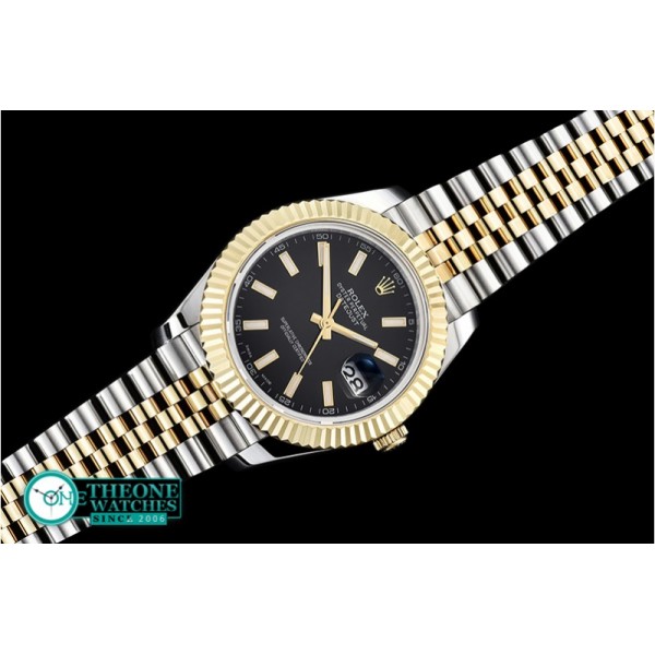 Rolex - DJ2 41mm Jub Flt YG/SS Black Stk BP A3235 Mod
