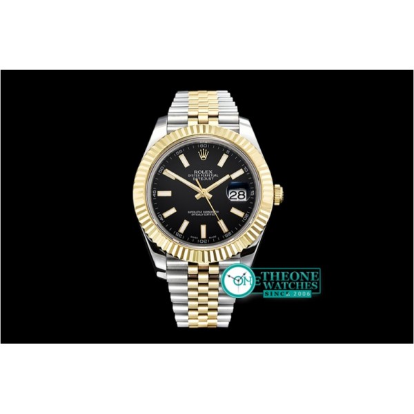 Rolex - DJ2 41mm Jub Flt YG/SS Black Stk BP A3235 Mod