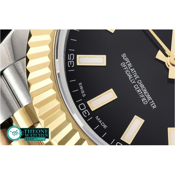 Rolex - DJ2 41mm Jub Flt YG/SS Black Stk BP A3235 Mod