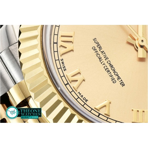 Rolex - DJ2 41mm Jub Flt YG/SS Gold Roman BP A3235 Mod