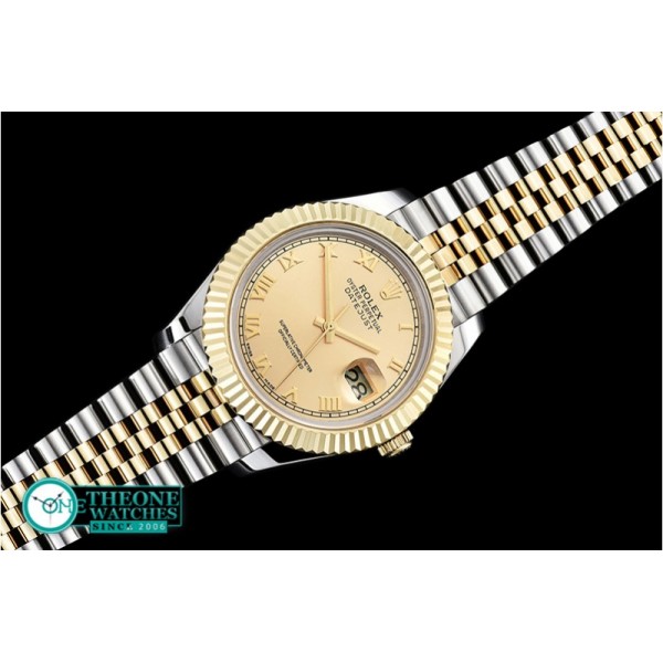 Rolex - DJ2 41mm Jub Flt YG/SS Gold Roman BP A3235 Mod