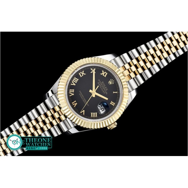 Rolex - DJ2 41mm Jub Flt YG/SS Black Roman BP A3235 Mod