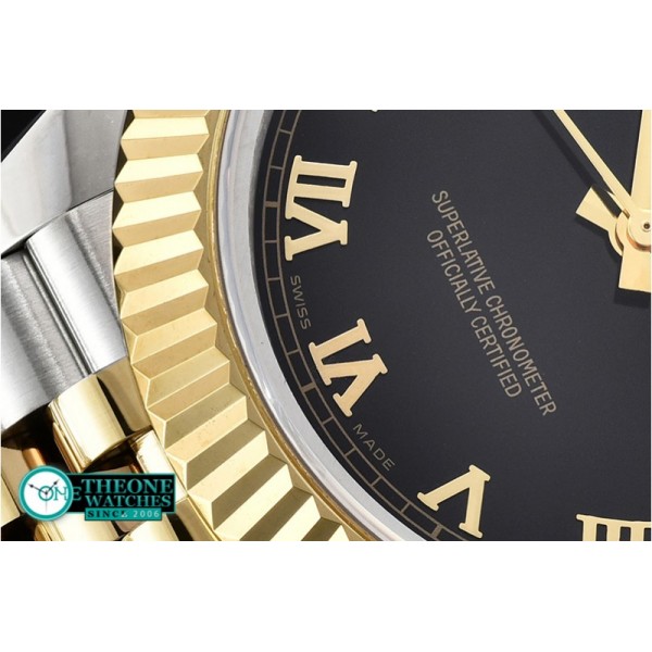 Rolex - DJ2 41mm Jub Flt YG/SS Black Roman BP A3235 Mod