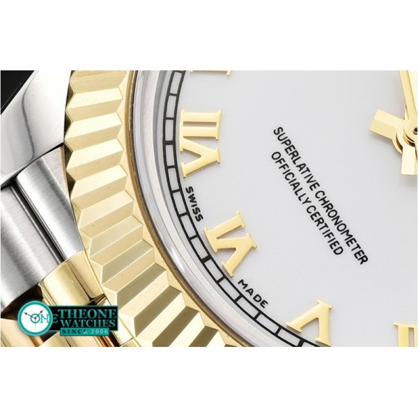 Rolex - DJ2 41mm Jub Flt YG/SS White Roman BP A3235 Mod