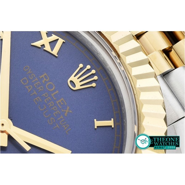Rolex - DJ2 41mm Jub Flt YG/SS Blue Roman BP A3235 Mod