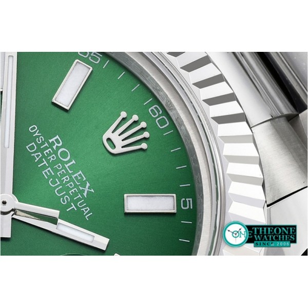 Rolex - DJ2 41mm Oyst Flt SS/SS Green Stick BP A3136 Mod