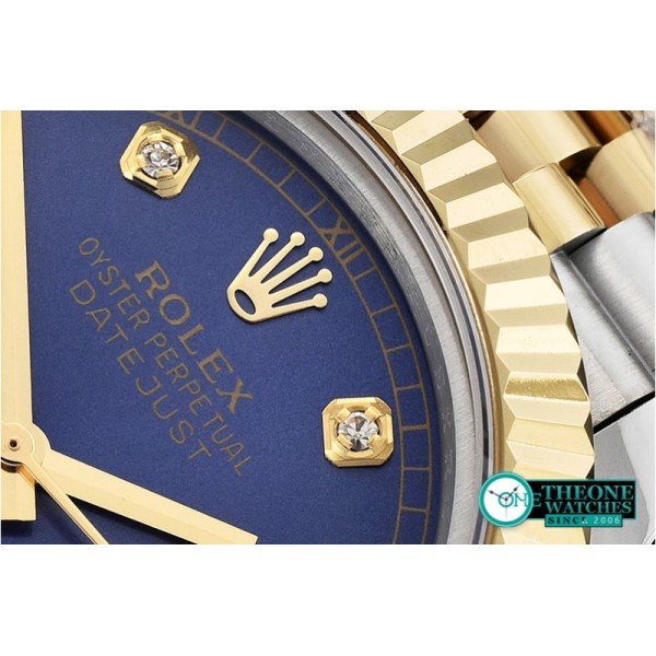 Rolex - DJ2 41mm Jub Flt YG/SS Blue Diams BP A3235 Mod