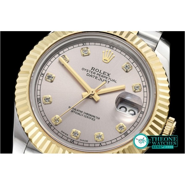 Rolex - DJ2 41mm Jub Flt YG/SS Light Grey Diams BP A3235 Mod