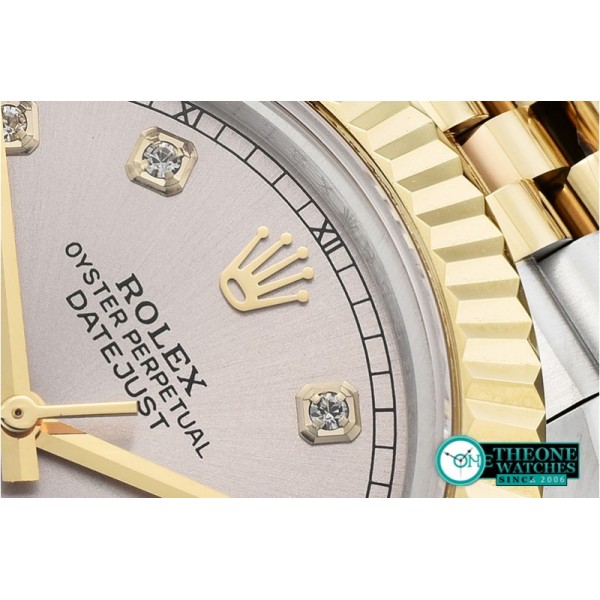 Rolex - DJ2 41mm Jub Flt YG/SS Light Grey Diams BP A3235 Mod