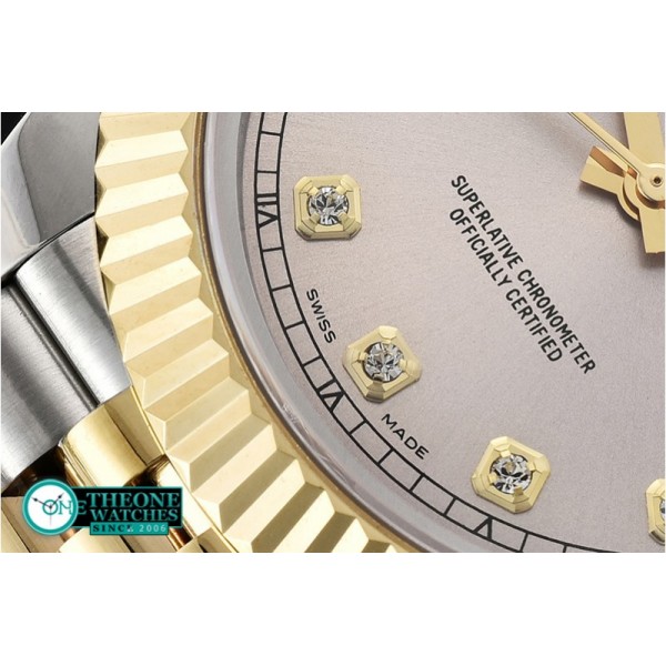 Rolex - DJ2 41mm Jub Flt YG/SS Light Grey Diams BP A3235 Mod