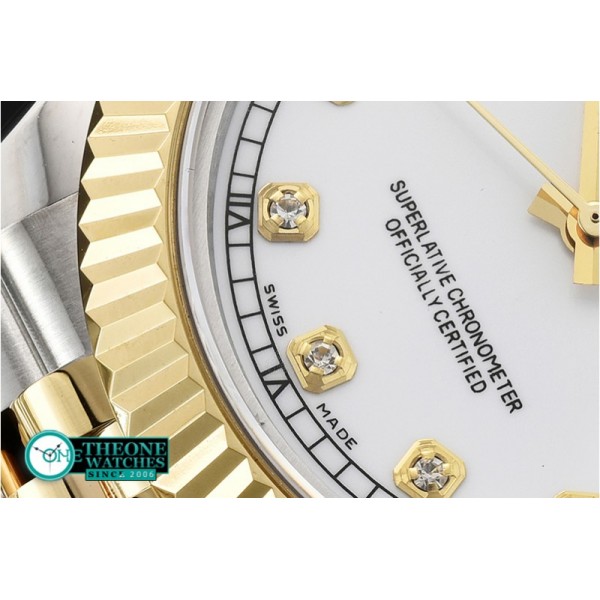 Rolex - DJ2 41mm Jub Flt YG/SS White Diams BP A3235 Mod