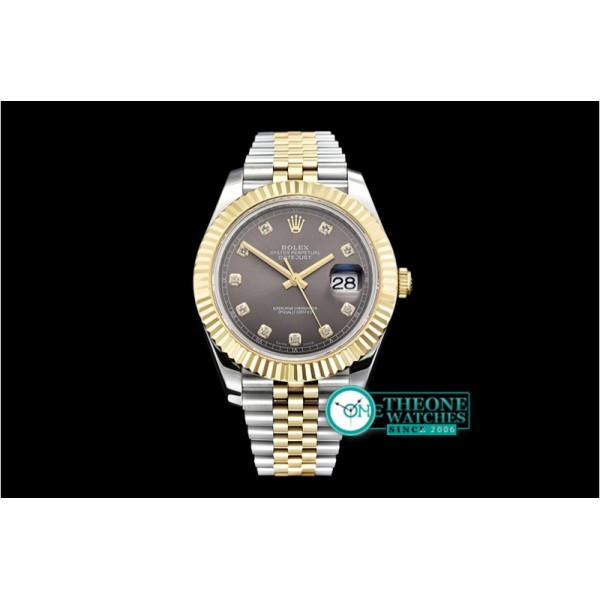 Rolex - DJ2 41mm Jub Flt YG/SS Dark Grey Diams BP A3235 Mod