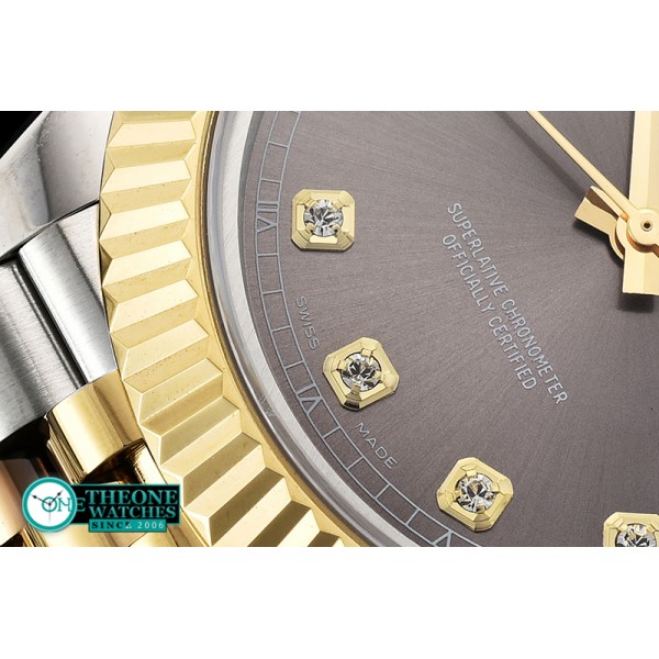 Rolex - DJ2 41mm Jub Flt YG/SS Dark Grey Diams BP A3235 Mod