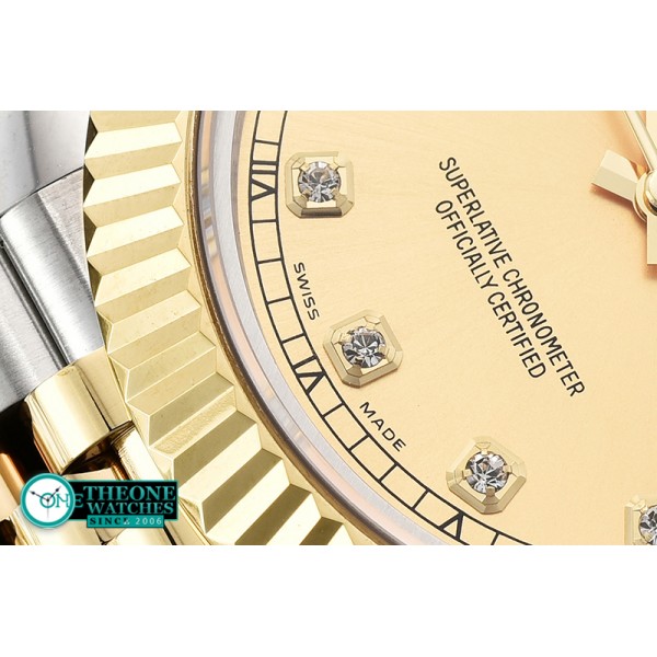 Rolex - DJ2 41mm Jub Flt YG/SS Gold Diams BP A3235 Mod