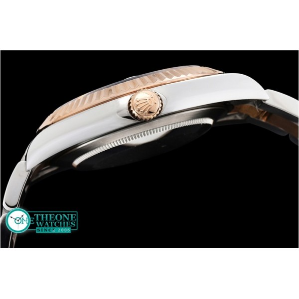 Rolex - DJ2 41mm Oyst Flt RG/SS Green Stick BP A3136 Mod
