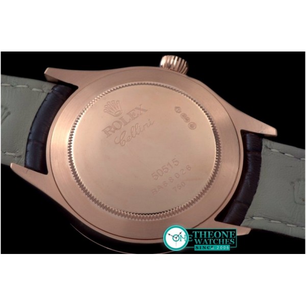 Rolex - 2014 Cellini Time RG/LE Rose Gold Asia 2824