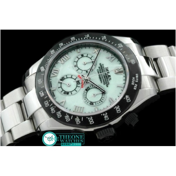 Rolex - SS/PVD MOP White Roman Asia 7750 Running Secs @ 6